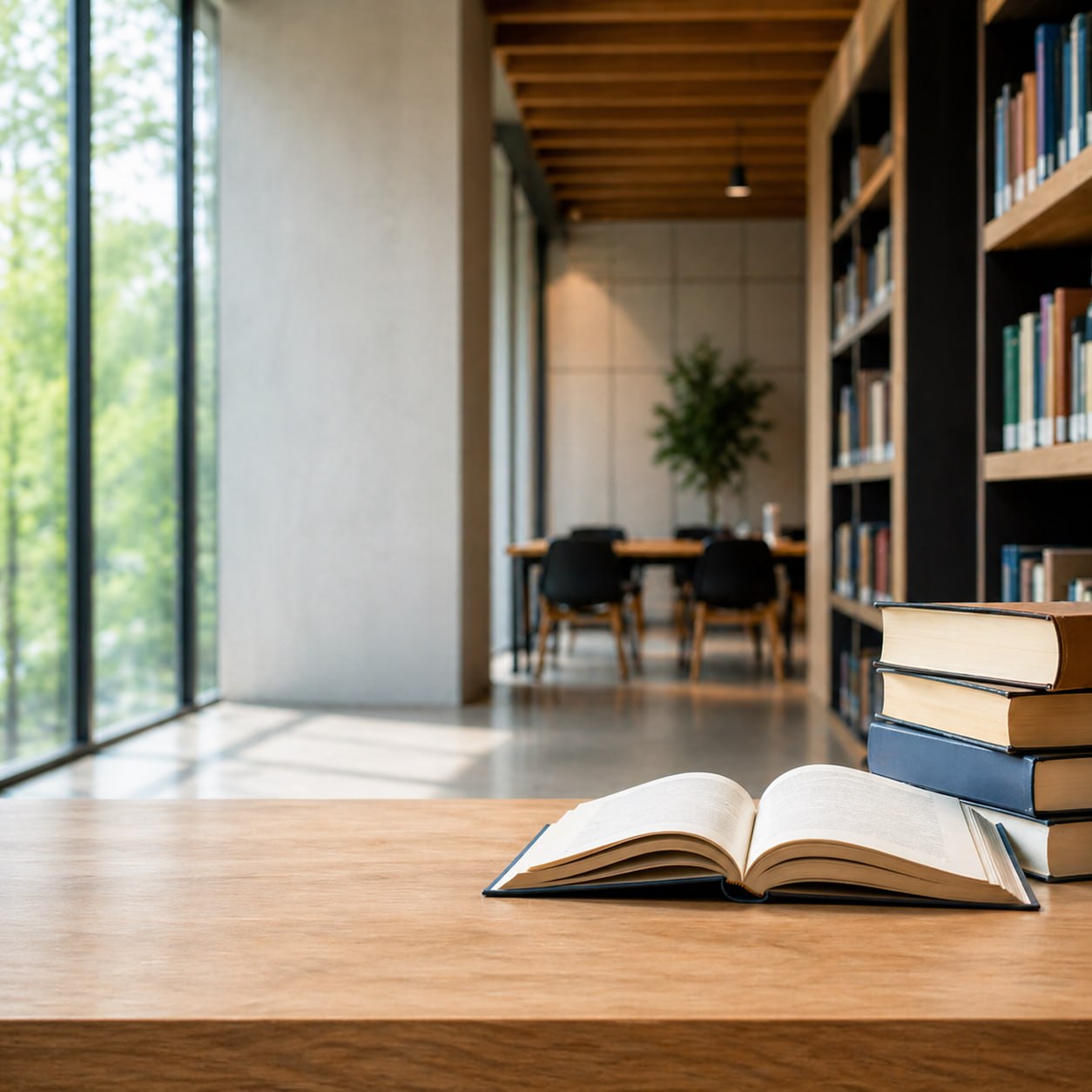 Modern library study space representing education IT services